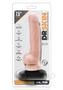 Dr. Skin Silver Collection Dr. Tim Vibrating Dildo With Remote Control 7.5in - Vanilla